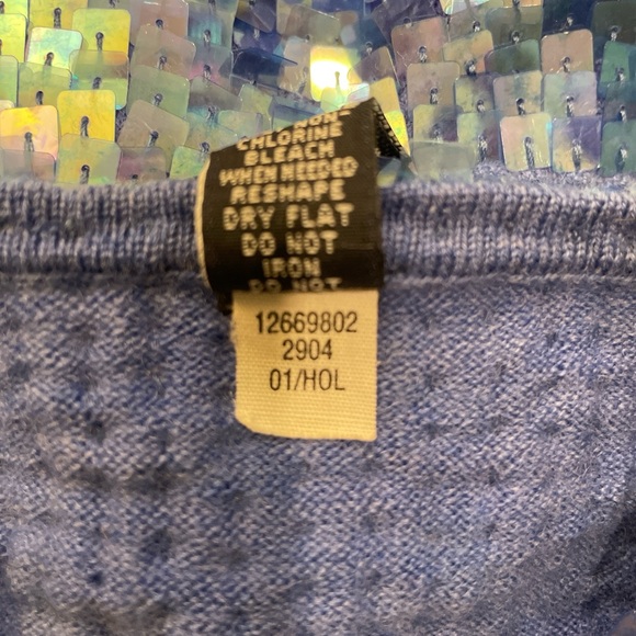 Gap Vintage Y2K Sequined Wool Halter Top Size M - Picture 5 of 5